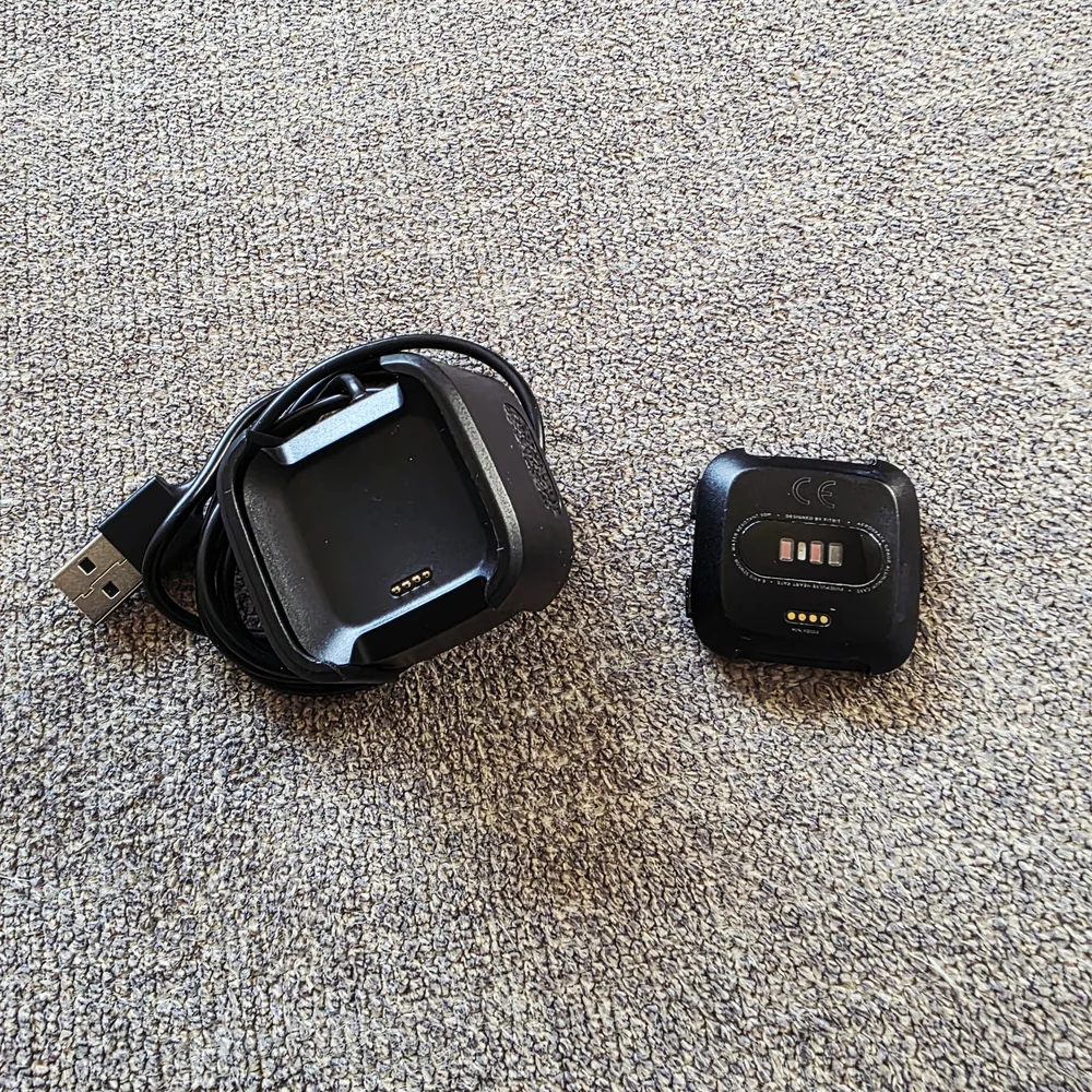 Fitbit Black Smart Watch with Charger and Band